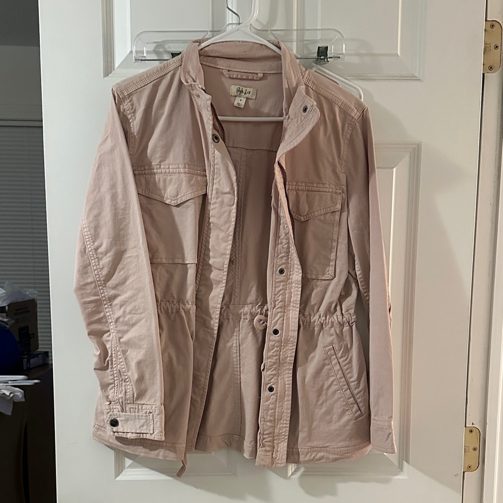 Style & Co. Blush Utility Jacket